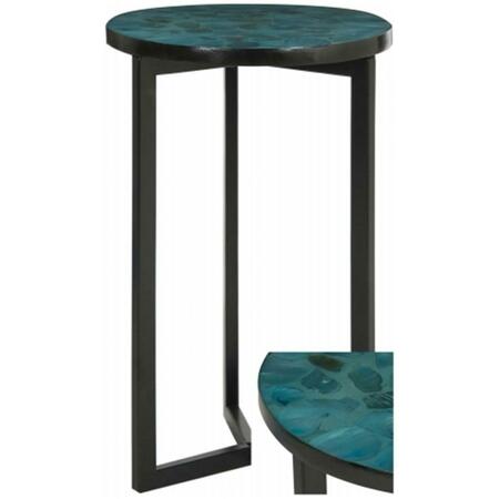 SAFAVIEH Zaira End Table- Turquoise - 26.4 x 2.8 x 16.1 in. TRB1000G